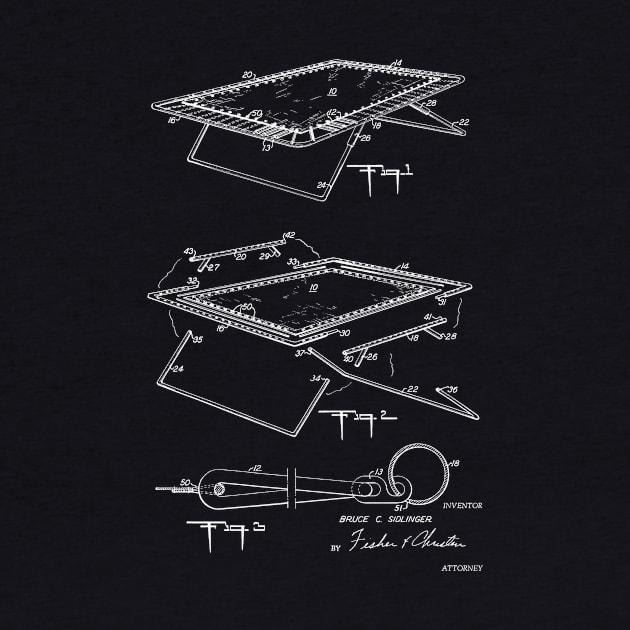 Trampoline Vintage Patent Hand Drawing by TheYoungDesigns